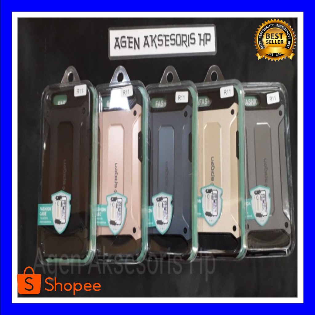 GROSIR TERMURAH Spigen Iron Oppo R11 R10 R11s 5.5 inchi HardCase Robot Ironman