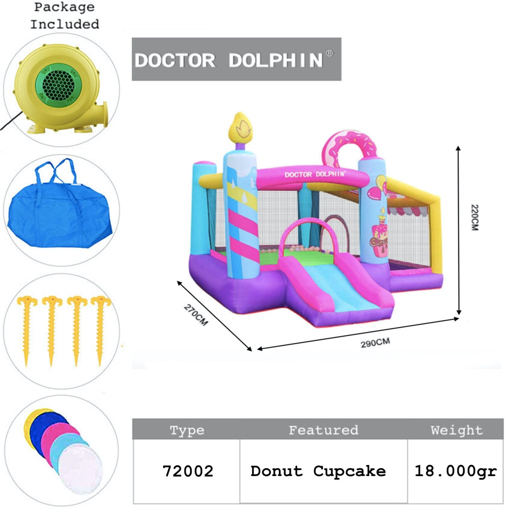 bouncy castle 72002 Donut Cupcake