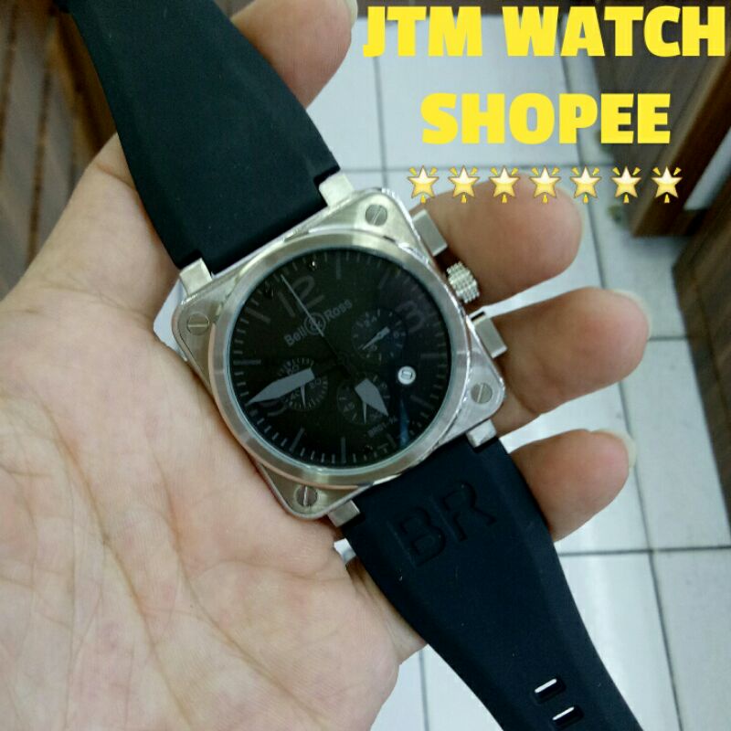 JAM TANGAN PRIA BELL AND ROSS BR01-94 CHRONOGRAPH SUPER PREMIUM AAA