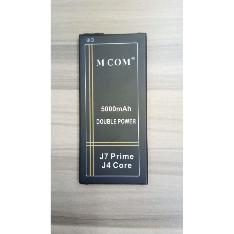 Baterai M-com Samsung J7prime/J4core double power