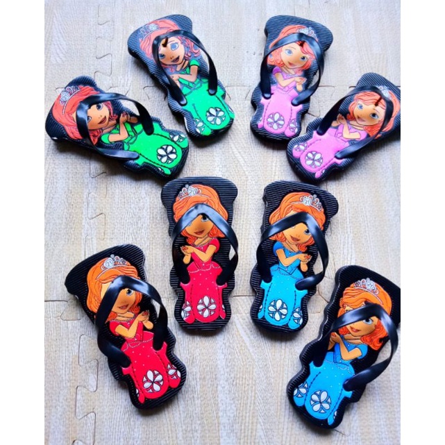 SANDAL JEPIT ANAK PEREMPUAN 3-8 TAHUN KARAKTER SOFIA / SANCU SANDAL LUCU ANAK CEWEK