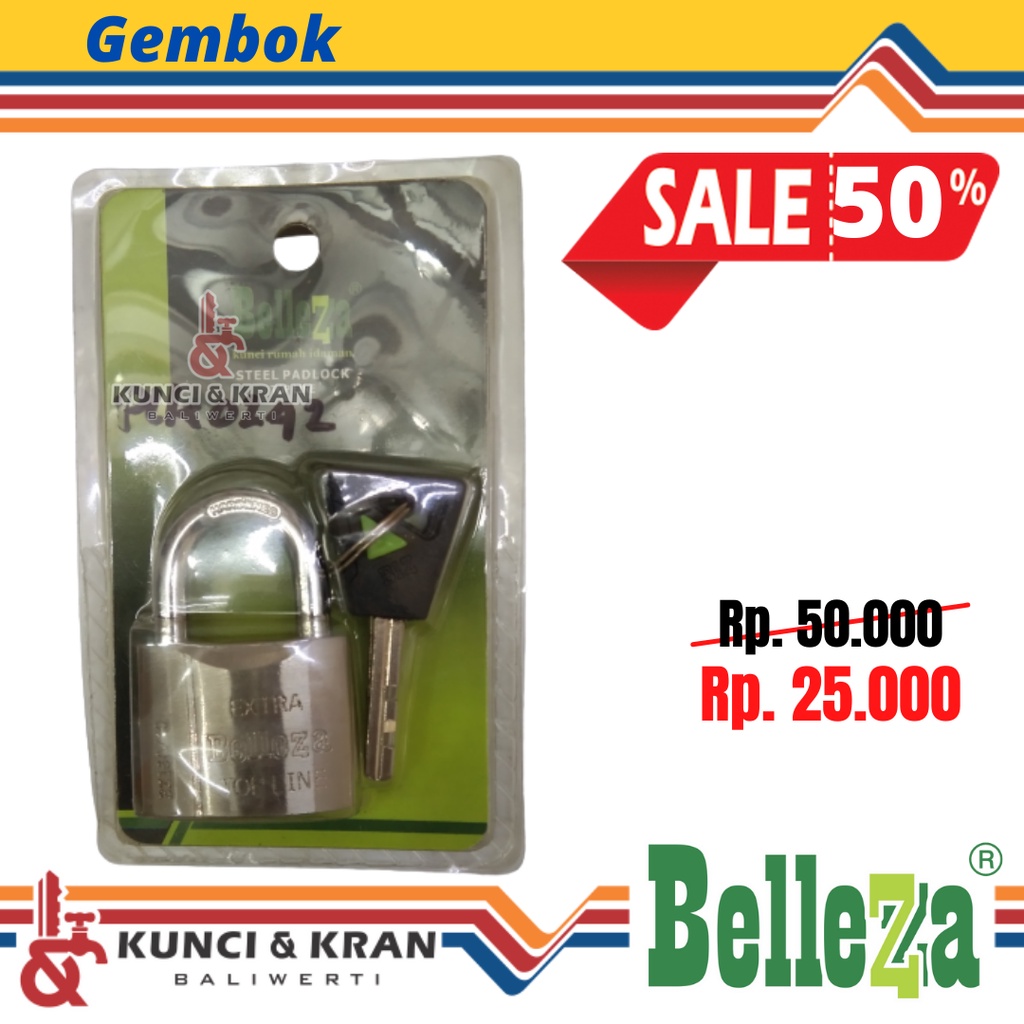 Gembok BELLEZZA PLK BLZ 160 - 40 US15 Padlock Gembok Pagar Rumah