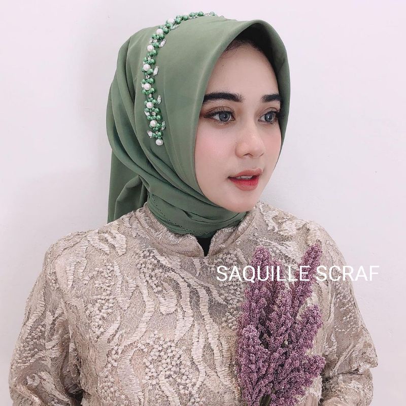 segiempat bella square payet mutiara permata/jilbab segiempat bella square bando payet/hijab bella-7