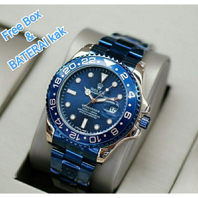 Jam tangan ROLEX SUBMARINER BIRU