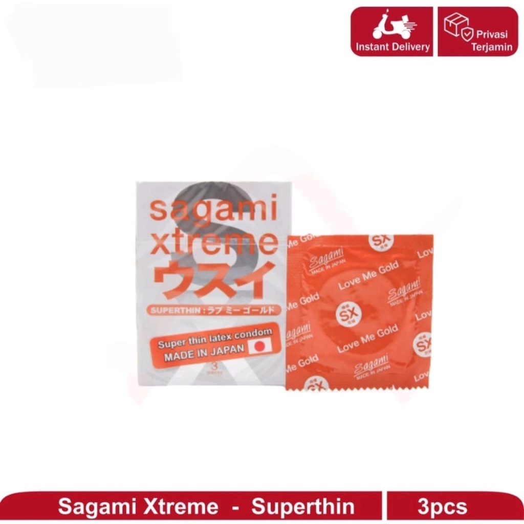 Kondom Sagami Xtreme Superthin 3 Pcs | Sagami Xtreme Superthin |  Kondom Sagami Xtreme | Kondom Super Thin | Sagami | Sagami Xtreme