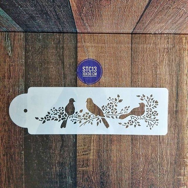 Stencil stc 13.motif burung