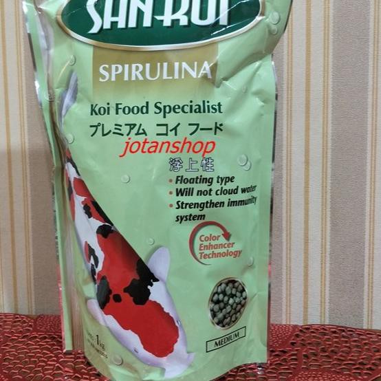 

Sankoi San Koi Spirulina Medium M Pakan Makanan Ikan Koi 1kg 1 KgKode(A51B62)