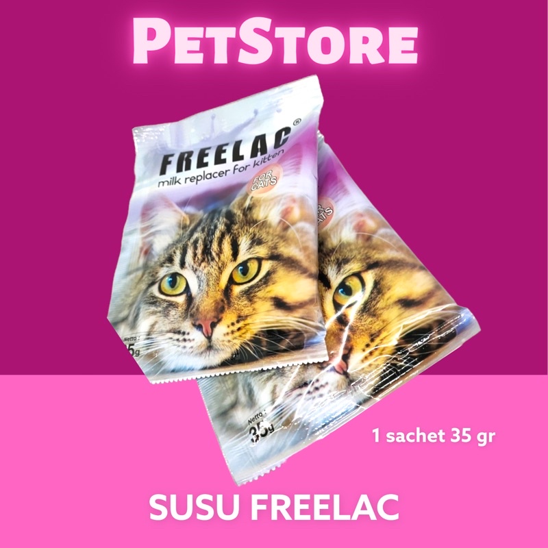 FREELAC Susu Kucing Bebas Laktosa isi 35 gram