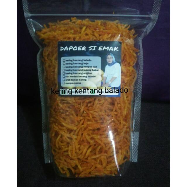 

Kering kentang pengantin pedas