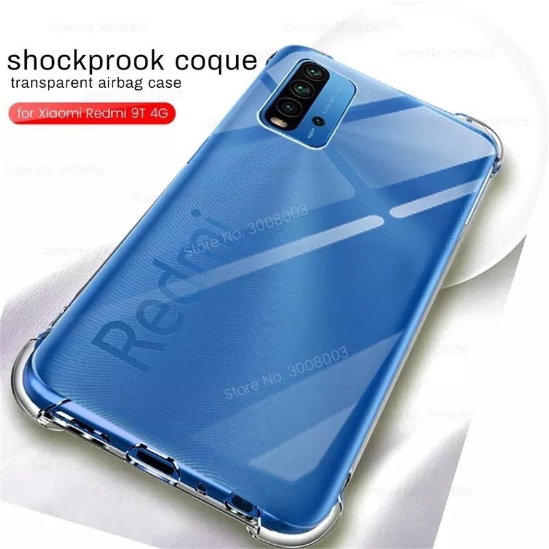 Soft Case Silikon Redmi 9T + Poco M3 + Pro / Redmi Note 10 5G Bening Transparant Airbag Anti Crack