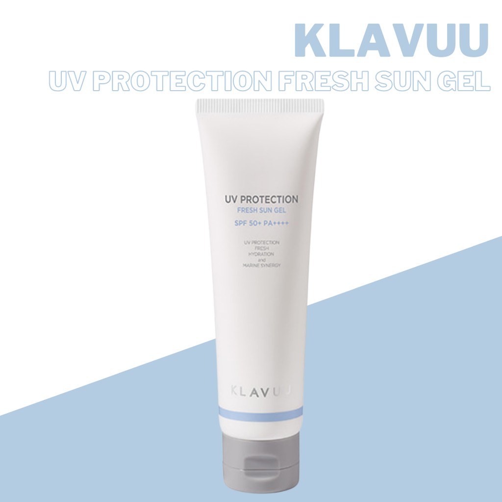 [READY] KLAVUU UV Protection Fresh Sun Gel 50ml | Klavuu Sunscreen Sunblock