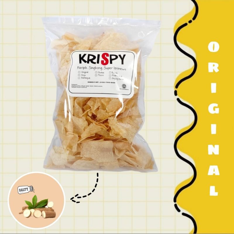 

keripik singkong kripik tissue krispy 250 gram