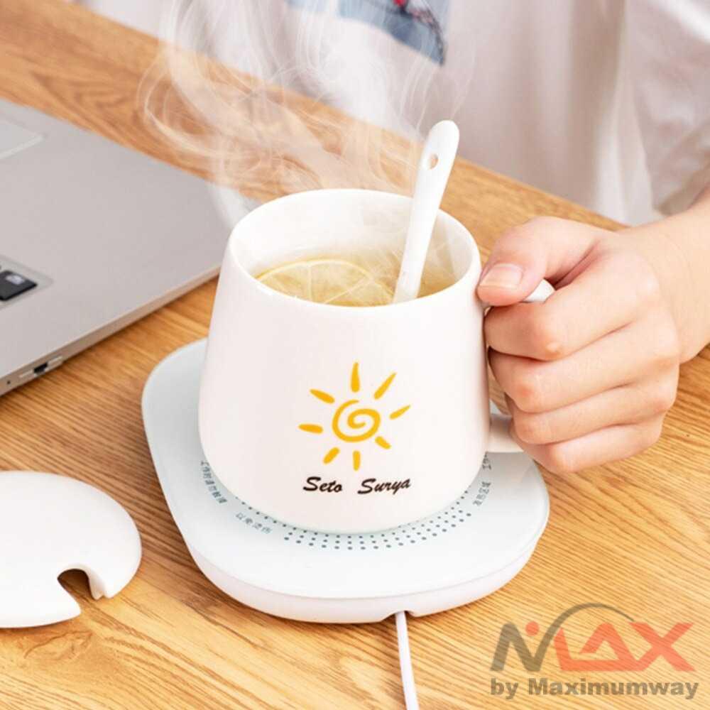 Tatakan Gelas HKITCHEN Tatakan Gelas Pemanas Coffee Cup Warmer Heating Pad - ZC001 Warna Hijau