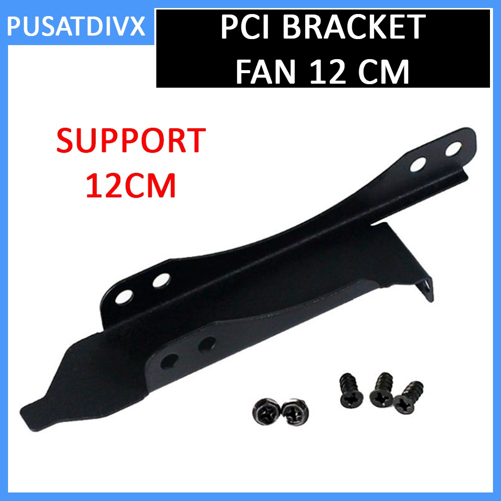 Pci Bracket Fan Kipas Cooling 12cm Dual Fans Vga Gpu Mounting Cooler Shopee Indonesia