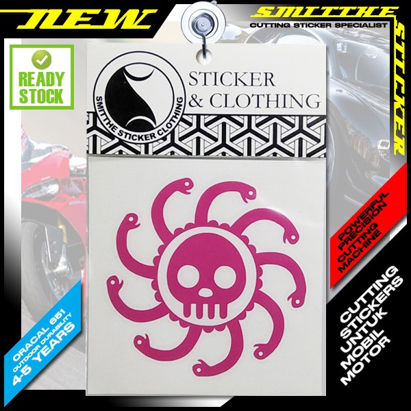 Stiker Boa Hancock Logo one piece anime Cutting Sticker untuk aksesoris Mobil Motor