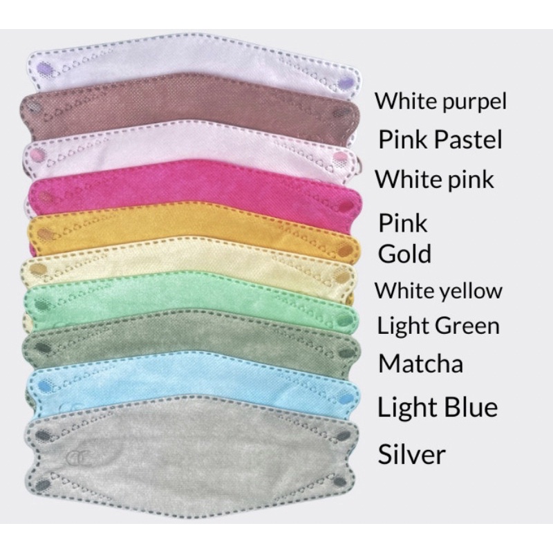 MASKER KF94 WARNA WARNI MIX WARNA 4Ply Isi 10pcs