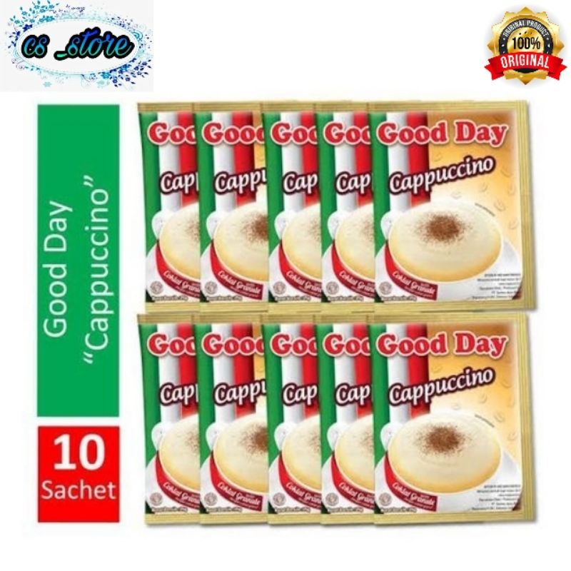 

Kopi Good Day Cappuccino Pouch isi 10 sachet @25 gr