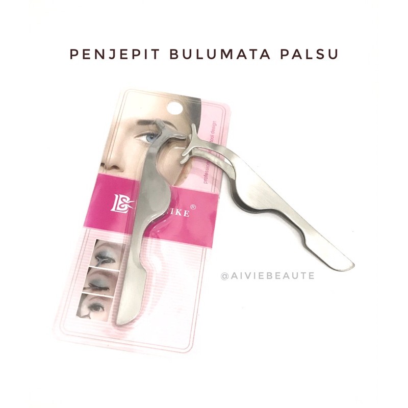 pinset bulumata palsu | penjepit bulumata palsu stainless  | lashes tweezer