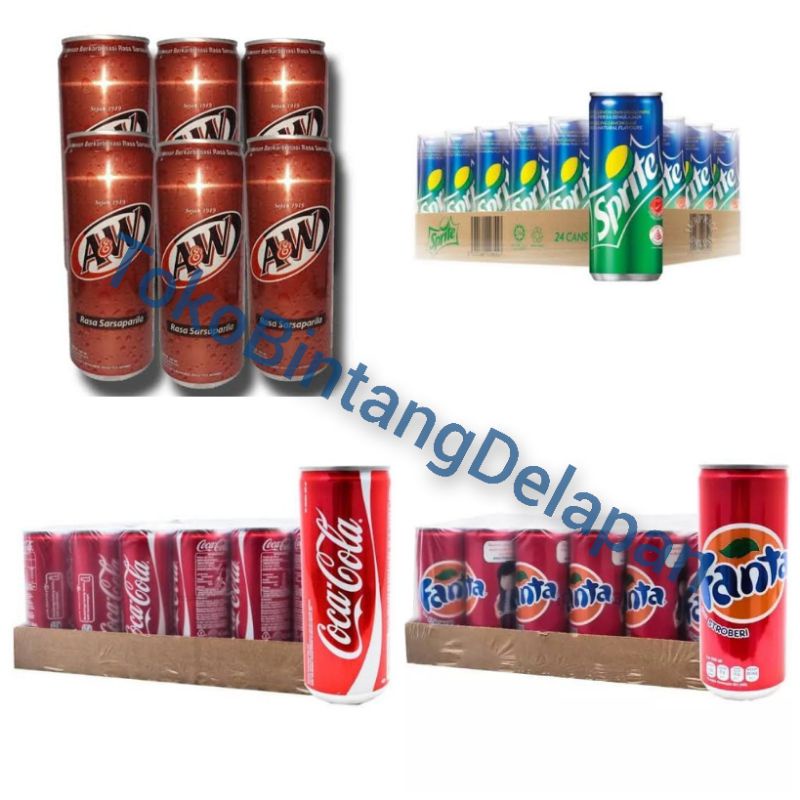 

Fanta/Coca Cola/Sprite/A&W 250 ml (1krat)