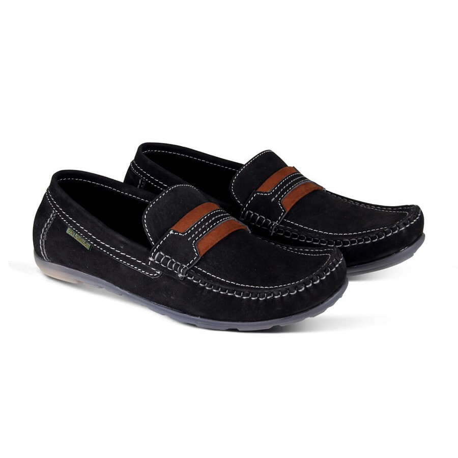 JK Collection Letaher Loafer Shoes / Sepatu Slip On Kulit Pria Original