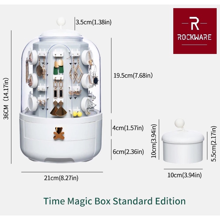 ROCKWARE RW-JRB01 - Pandora Secret Jewelry Storage Box Kotak Perhiasan