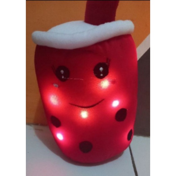 Boneka Boba Milk Led(Nyala)Kedip Uk30Cm Mainan Anak Viral Murah