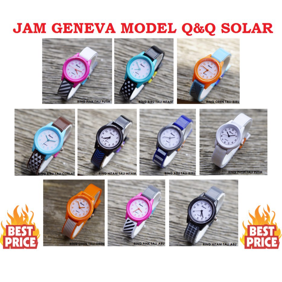 [ READY 10 WARNA ] JAM TANGAN MURAH FASHION ORIGINAL GENEVA MODE SOLAR // GN036