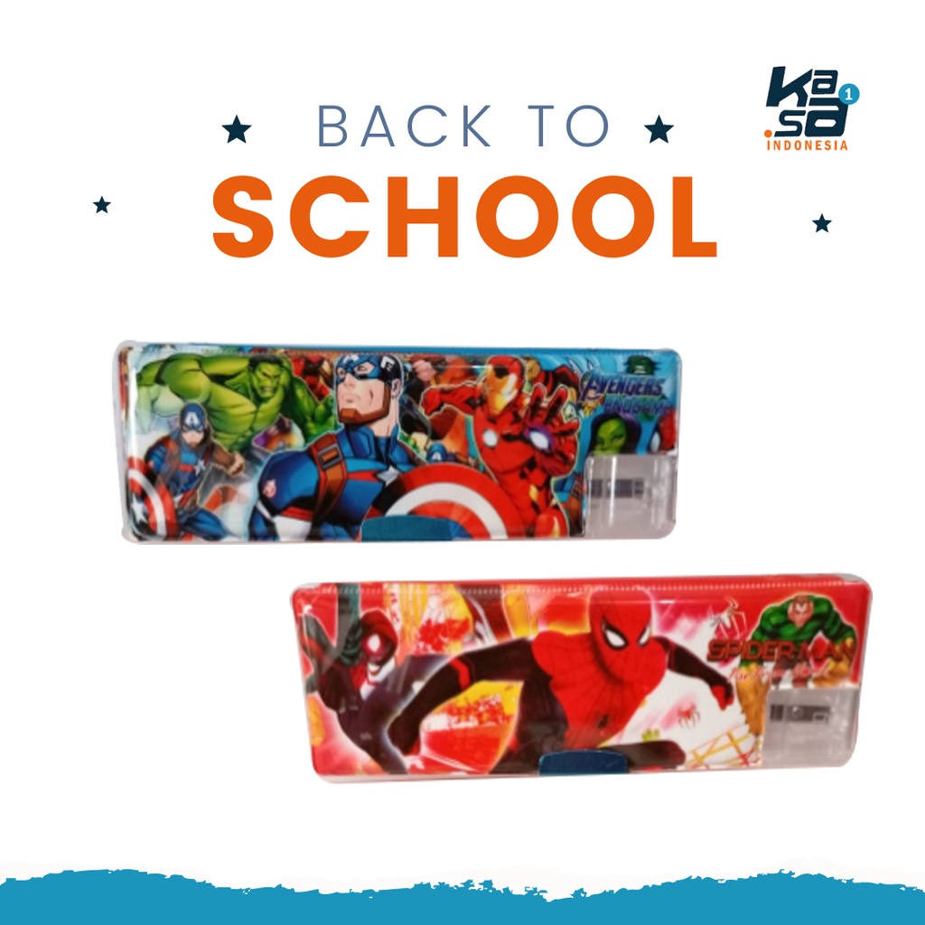 

Tempat Pensil Anak Laki-laki Superhero Magnet