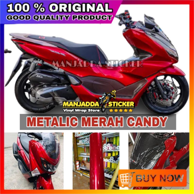 Stiker Skotlet Motor Metalik Candy Semua Warna