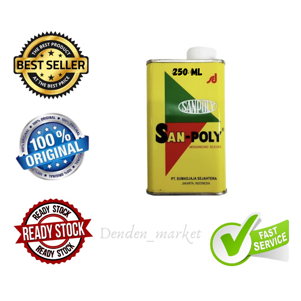 SANPOLY / SAN POLY / SANPOLI POLISH 250 ml /Pengkilat Cat Motor Mobil Sanpoly 250cc