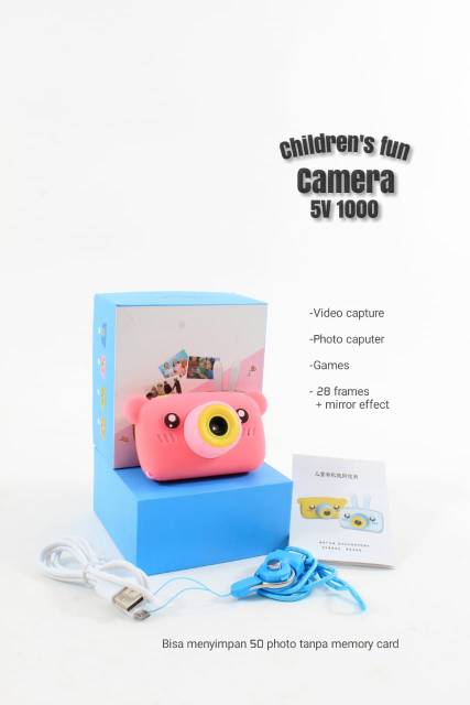 Mainan Kamera Anak CHILD CAMERA BUNNY / BEAR 5V 1000