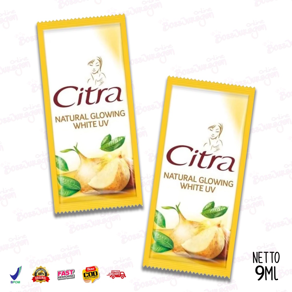 (BOSS) (Sachet) CITRA Hand&amp;Body Lotion Natural Glowing White UV Sachet 9ml]