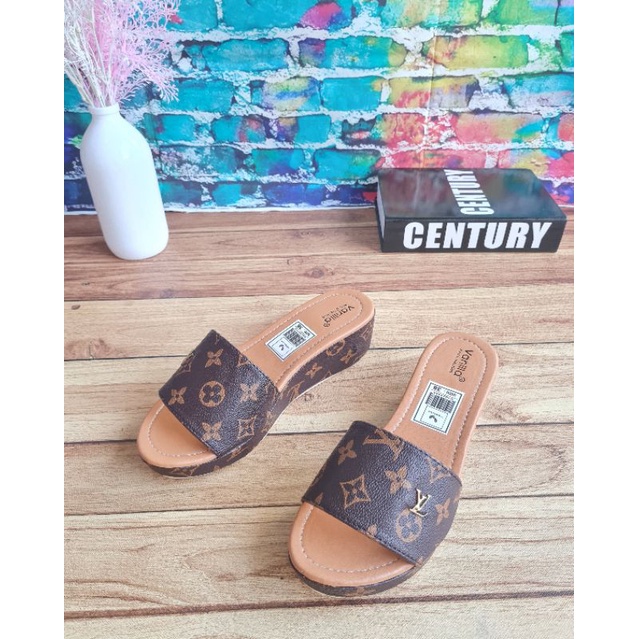 ABBUSHOES PH 10-wedges sandal kokop Lv wanita