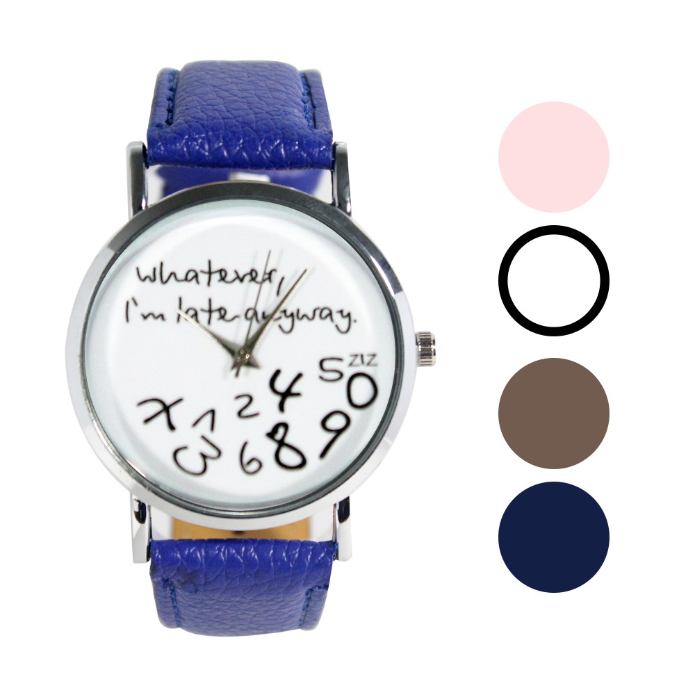 FINX-199 Jam tangan fashion wanita analog - leather strap - 4 pilihan warna