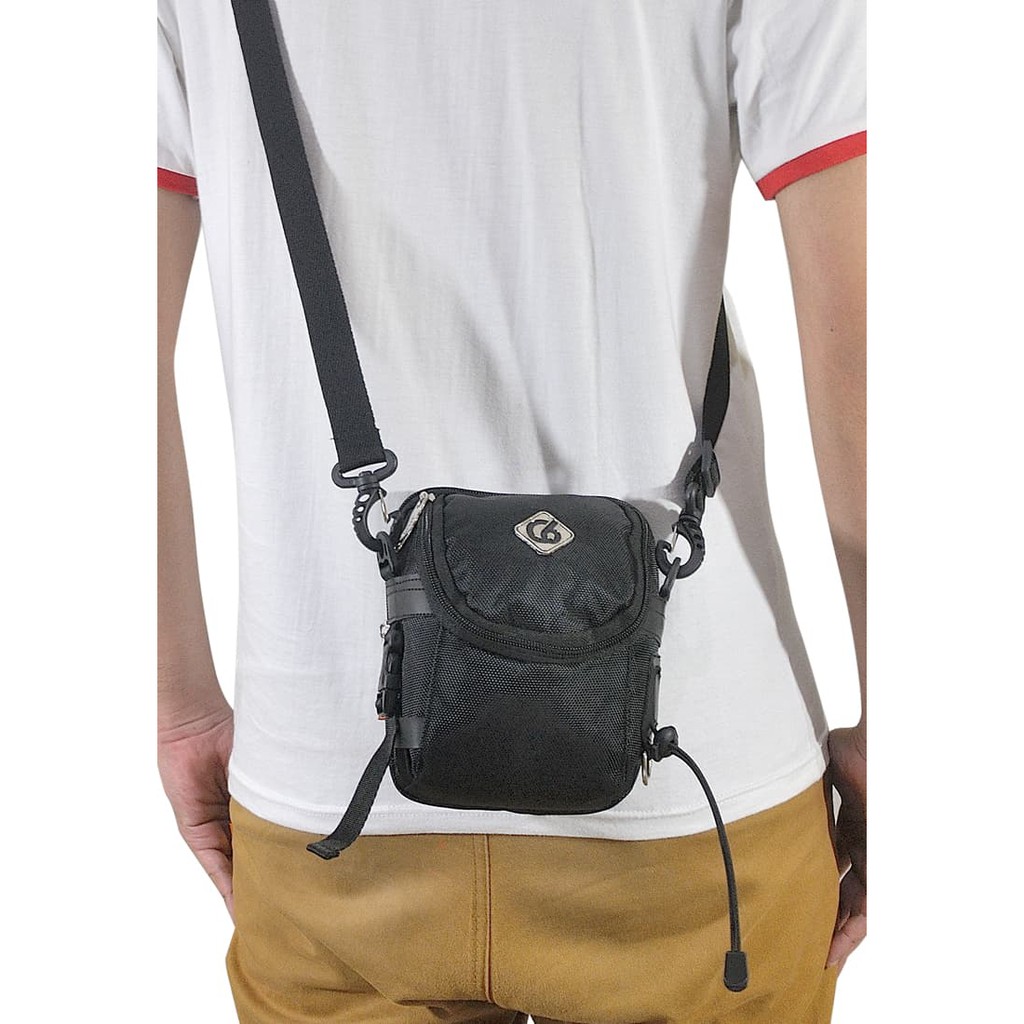 Tas Samping Slempang Pria / Tas Pinggang pria - Hitam