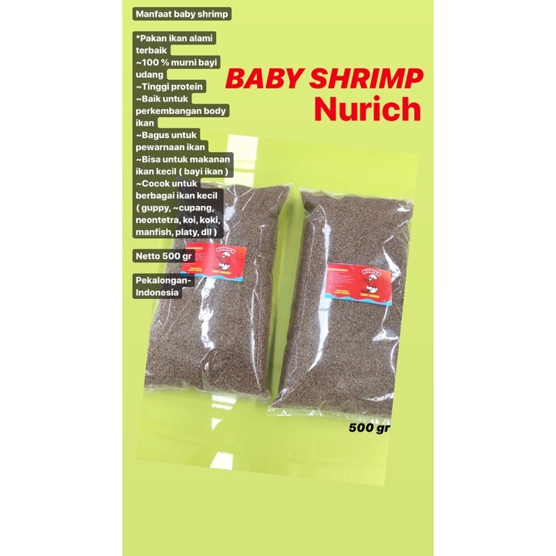 Baby shrimp kiloan pakan ikan cupang gupy koi koki louhan terbaik kualitas murah aquarium ternak