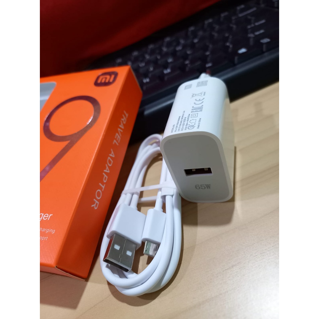 Charger Xiaomi Mi 9 Original Fast Charging 65watt Micro USB Type C