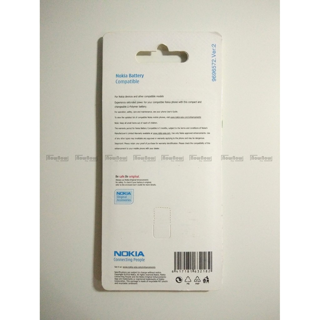 Baterai Nokia BL-4B BL4B Original ORI OEM Batre Battery Batu Batrai