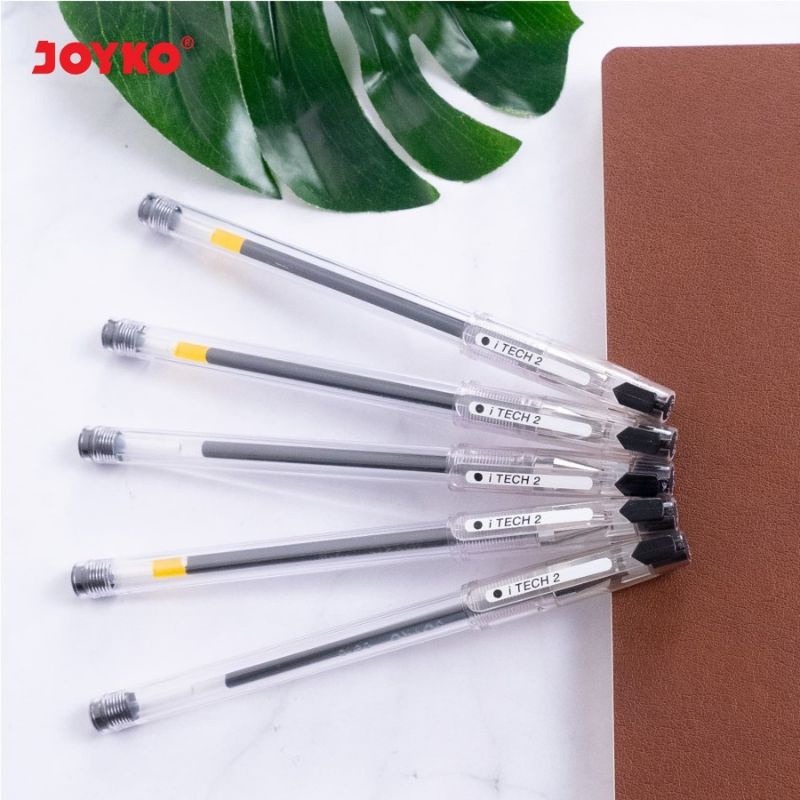 

JOYKO Gel Pen I-Tech 2 GP-266 Pena Jel Warna Hitam Dan Biru Ecer 0.28 Mm