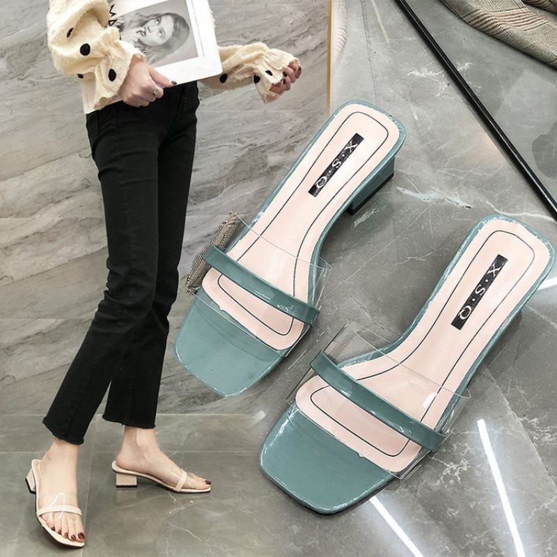 SANDAL WANITA KOREAN HAK TAHU 3CM MIKA/FLATSA95