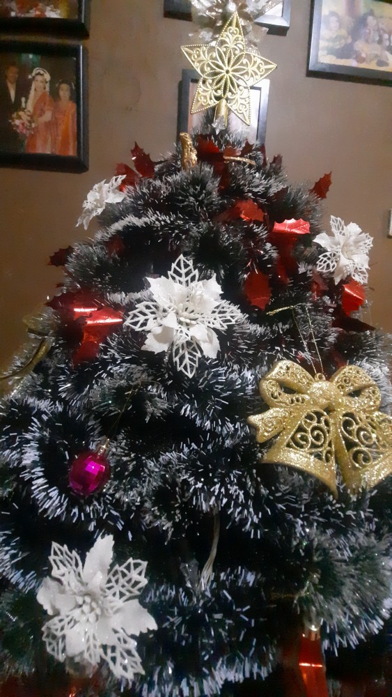 Hiasan Slinger Hijau Salju 7cm - Rumbai Rumbai Natal - Hiasan Pohon Natal - Tinsel Natal