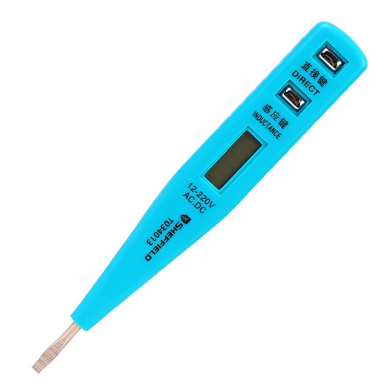 Alat Tester Arus AC DC Test Pen Digital Listrik Voltage Sheffield T034013