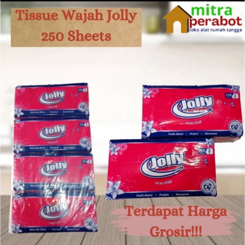 Jual Tisu Wajah Jolly Tissue Jolly Facial Tisu Mobil Hemat Isi 4 Pack Shopee Indonesia 5154