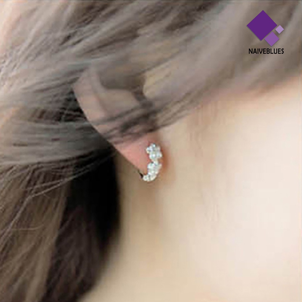 Anting Ear Cuff Desain Bunga Camellia Untuk Wanita