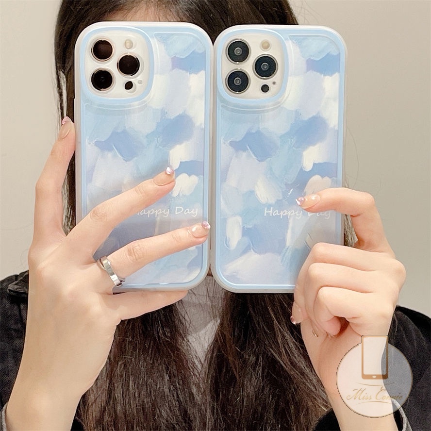 Vivo Y35 Y36 Y02A Y16 Y02 Y22 Y21 Y12 Y12i Y01 Y15s Y15 Y33S Y21S Y21A Y91C Y95 Y15A V25 V25E Y33T Y51 Y20i Y11 Y91 Y20 Y17 Y30 Y31 Y51A Y21T Ins Retro Sarung Lukisan Tinta Biru