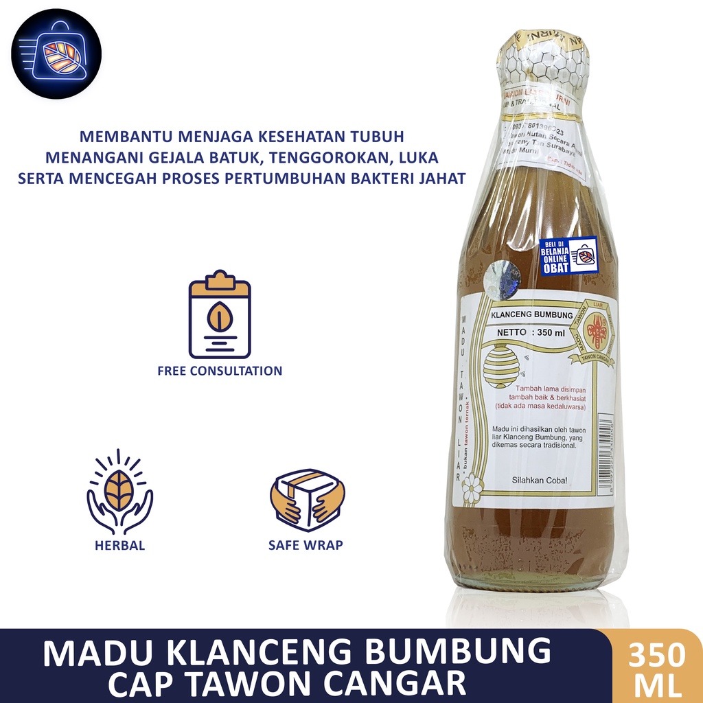 

MADU TAWON LIAR KLANCENG BUMBUNG ( TAWON CANGAR ) 350ML