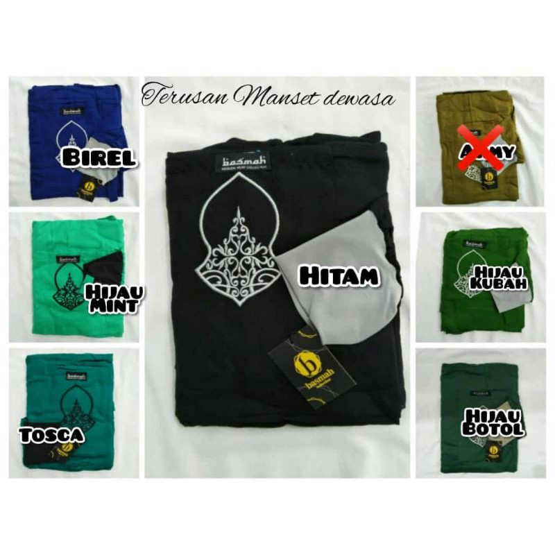 mukena manset basmah