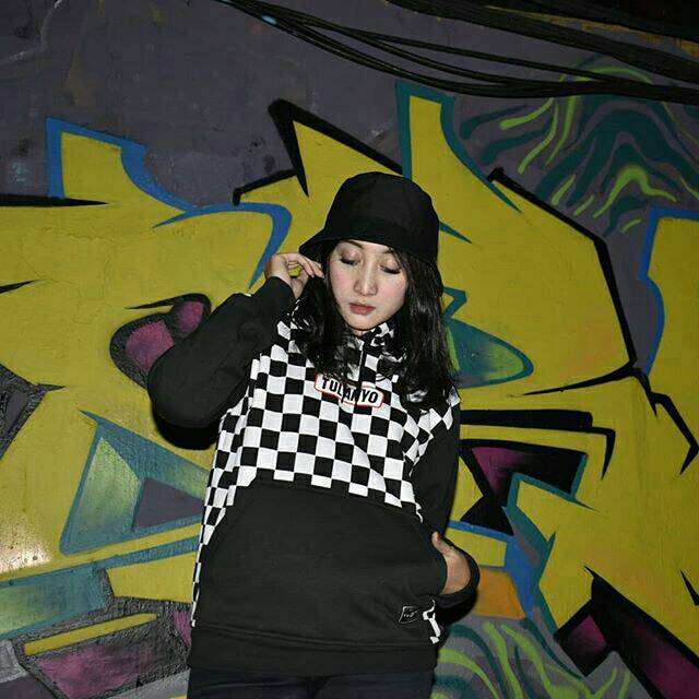 Tulanyo hoodie checkerboard series