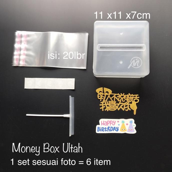 

Cake Money Box Kue Ultah isi Kotak Tarik Uang 1109 mooncak37 Murah