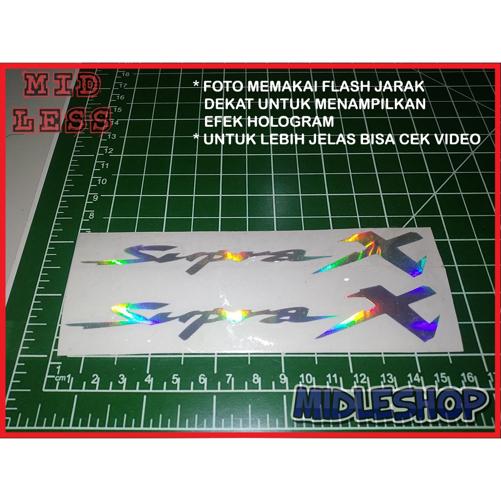 

Cutting Stiker Hologram Supra X Isi 2